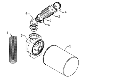 Filter Diagram and Parts List for LS25 (24BF552B756)(2017) Cub Cadet Log Splitter